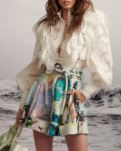 That lace top is crazy!! These shorts might actually be the best thing I’ve seen… ever?